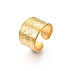 Ion Plating(IP) 304 Stainless Steel Snake Pattern Open Cuff Ring LS-RJEW-S405-257G-4