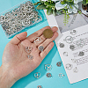 150Pcs 5 Styles Tibetan Style Alloy Pendants FIND-FH0009-69-3