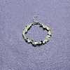 Natural Prehnite Chip Beaded Bracelets for Women IW6789-58-1