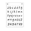 PET Plastic Hollow Painting Silhouette Stencil DRAW-PW0009-04D-1
