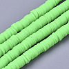 Handmade Polymer Clay Beads Strands CLAY-R089-6mm-081-1