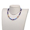 Handmade Polymer Clay Heishi Beaded Necklaces NJEW-JN02910-01-4