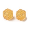 Drusy Cube Resin Rhinestone Beads RESI-C038-02H-2