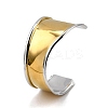 304 Stainless Steel Cuff Bangles BJEW-Z127-01GP-2