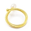 Natural Pearl Finger Ring RJEW-H220-30G-3