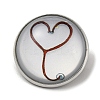 Round Glass Brooches FIND-Q096-01N-1