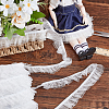 Polyester Pleated Elastic Lace Trim DIY-WH0656-82A-5