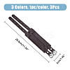 3Pcs 3 Colors Imitation Leather Cord Bracelet BJEW-FH0001-02-2