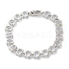 Clear Cubic Zirconia Tennis Bracelet BJEW-M296-01P-3