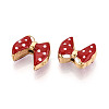 Ion Plating(IP) 304 Stainless Steel Enamel Beads STAS-N114-23K-G-2