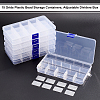 15 Grids Plastic Bead Storage Containers CON-WH0086-053C-3