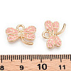 Light Gold Plated Alloy Pendants ENAM-T009-69D-RS-3