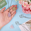3Pcs 301 Stainless Steel Cable Chains Macrame Pouch Empty Stone Holder for Pendant Necklaces Making MAK-CA0001-18P-3