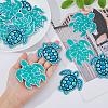 16Pcs 2 Style Polyester Computerized Embroidery Iron on/Sew on Patches PATC-DC0001-01-3