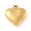 304 Stainless Steel Heart Pendants STAS-R162-01G-05-1