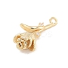 Brass Pave Clear Cubic Zirconia Pendants LS-KK-Z061-12G-2