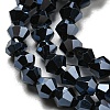 Opaque Solid Color Electroplate Glass Beads Strands EGLA-A039-P2mm-A17-3