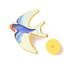 Golden Bird Enamel Pins JEWB-K031-01A-G-3