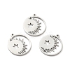 Non-Tarnish 304 Stainless Steel Pendants STAS-E152-02P-1