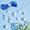  10Pcs 5 Style ABS Plastic Imitation Pearl Pendants FIND-NB0002-48-3