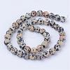 Natural Dalmatian Jasper Beads Strands G-Q462-10mm-05-2