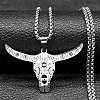 201 Stainless Steel Pendant Necklaces NJEW-C066-17P-1