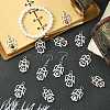 60Pcs 15 Colors Acrylic Pendants PALLOY-CJ00097-6
