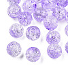 Transparent Crackle Acrylic Beads CACR-N002-19B-2