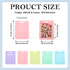 25Pcs 5 Colors Rectangle Plastic Yin-Yang Resealable Packaging Bags ABAG-TA0001-27B-3