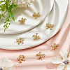 8Pcs Rack Plating Brass Micro Pave Clear Cubic Zirconia Pendants FIND-HY0003-74-4