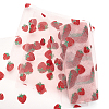 2 Rolls 2 Colors Shiny Strawberry Glitter Polyester Tulle Rolls DIY-BC0002-80-4