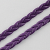Braided Imitation Leather Cords LC-S002-5mm-04-2