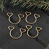 304 Stainless Steel Heart Clip on Nose Rings AJEW-A062-01B-G-1
