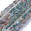 Electroplate Glass Beads Strands EGLA-L023A-HP03-1