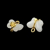 Light Gold Tone Alloy with Glass Charms LS-PALLOY-Q457-01G-01-3