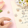 6Pcs 2 Styles Transparent Glass Pendants GLAA-YW0005-29-5