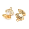 Brass Micro Pave Cubic Zirconia Pendants X1-KK-F902-06B-G-2
