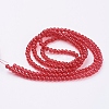 Spray Painted Crackle Glass Beads Strands CCG-Q001-4mm-13-2