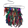 Gothic Style Natural Feather Cape AJEW-WH20067-017C-6