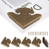 8Pcs Triangle Brass Corner Protectors FIND-DR0001-53-1