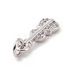 Brass Micro Pave Cubic Zirconia Charms KK-C012-13P-3