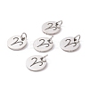 Non-Tarnish 304 Stainless Steel Charms STAS-Q201-T445-1S-3