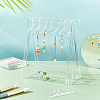 Coat Hanger Removable Acrylic Earring Displays EDIS-WH0012-08-2