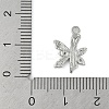 Brass Crystal Rhinestone Letter Links Connector Charms KK-S395-06P-K-3