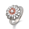 Dasiy Rotatable Open Cuff Rings for Women LS-RJEW-C118-06P-4