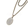 304 Stainless Steel Rope Chain Double Layer Necklaces WG0A8AC-01-5