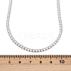 925 Sterling Silver Pave Crystal Cubic Zirconia Tennis Necklaces for Women NJEW-C096-01A-P02-5