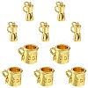 10Pcs 2 Style Brass Pendants KK-CJ0002-14-3