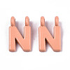 Spray Painted Alloy  2-Loop Link Pendants LS-X-PALLOY-T075-48N-RS-2