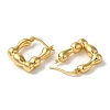 Rack Plating Brass Small Puffy Square Hoop Earrings EJEW-L224-71G-2